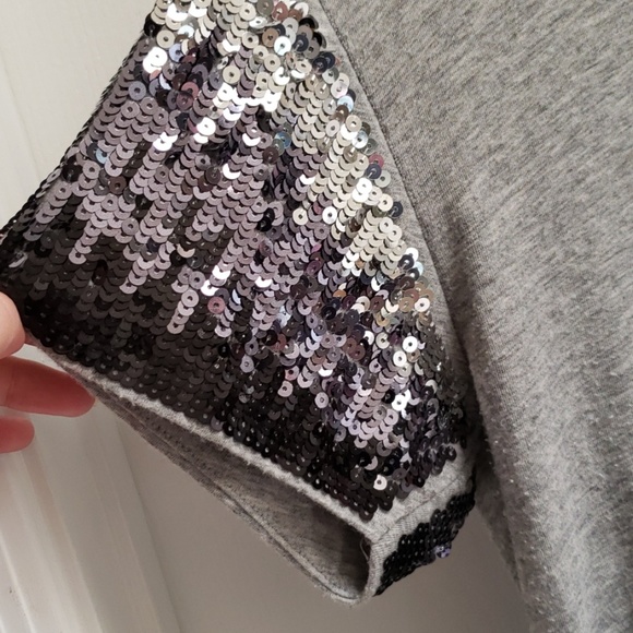 PINK sequin sleeve shirt - Picture 2 of 7